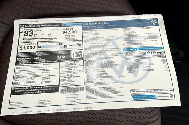 new 2025 Volkswagen ID. Buzz car, priced at $69,513