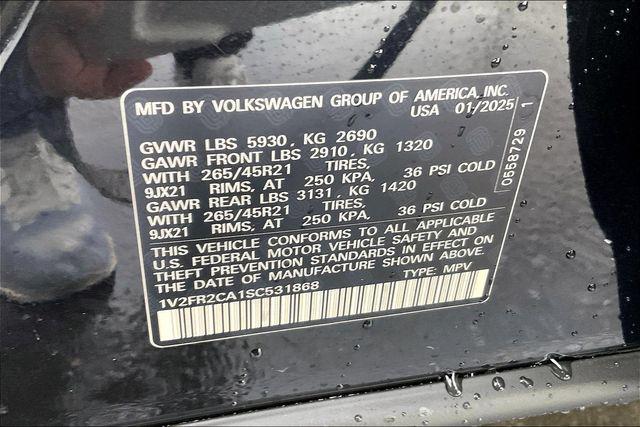 new 2025 Volkswagen Atlas car, priced at $52,491