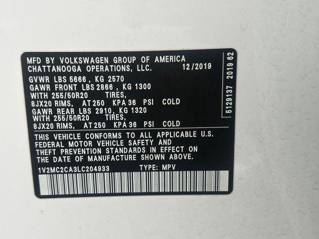 used 2020 Volkswagen Atlas Cross Sport car, priced at $24,000