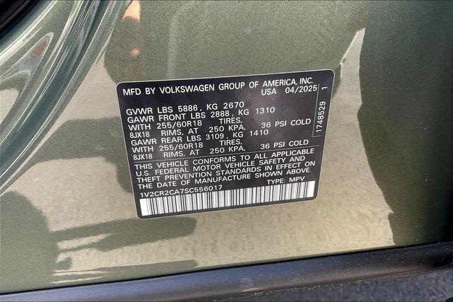 new 2025 Volkswagen Atlas car, priced at $45,399