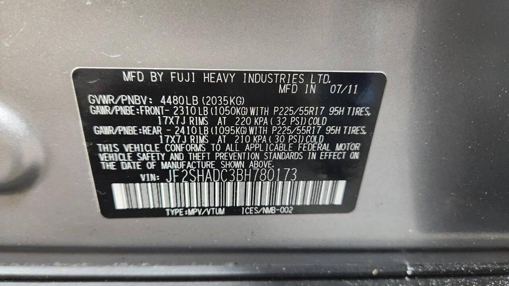 used 2011 Subaru Forester car, priced at $7,995