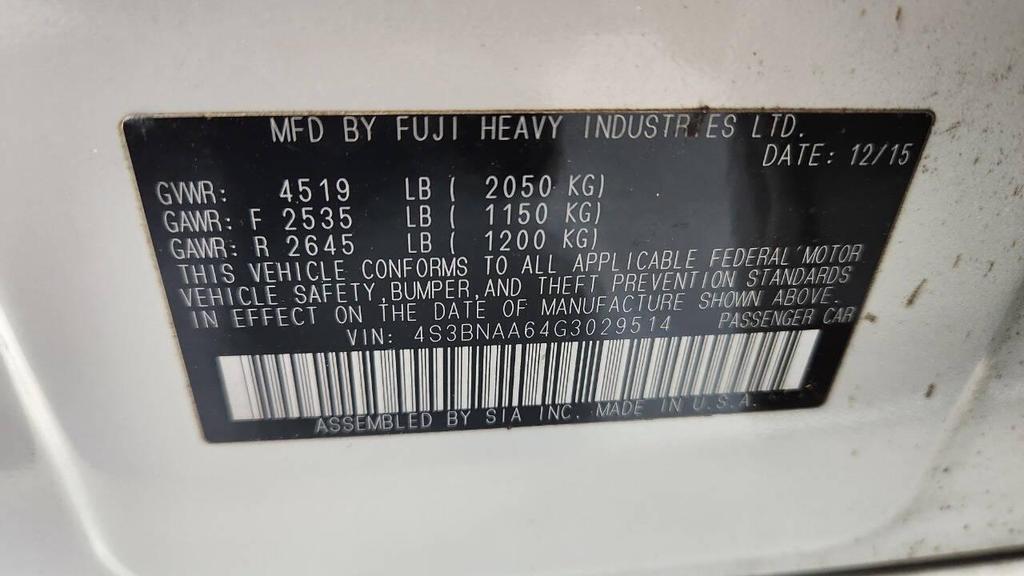 used 2016 Subaru Legacy car, priced at $12,995