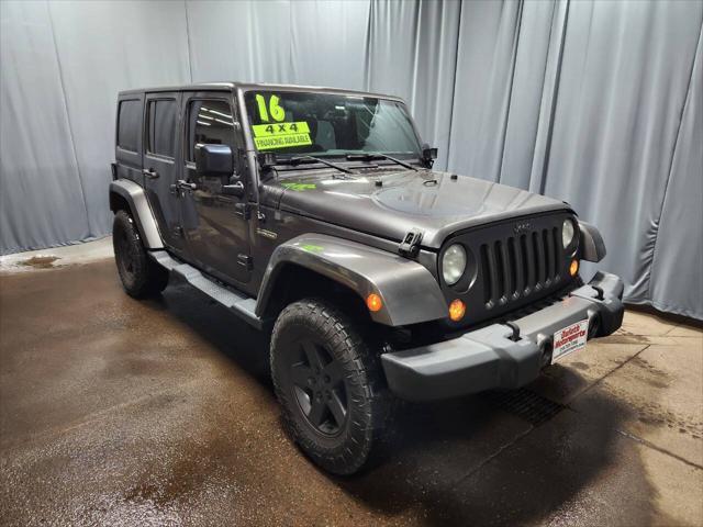 used 2016 Jeep Wrangler Unlimited car, priced at $17,995