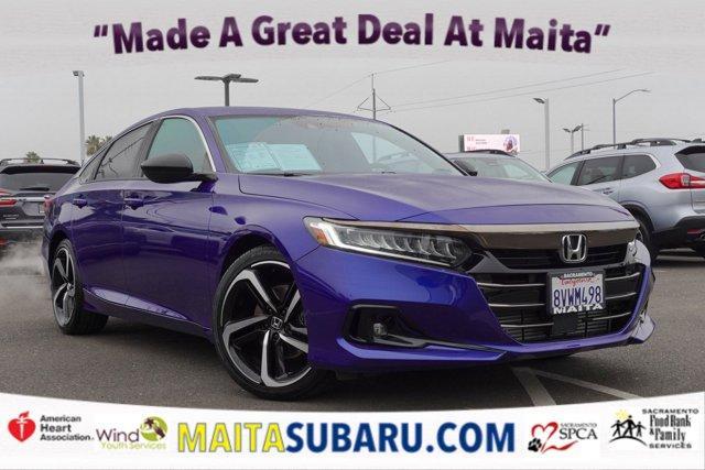 used 2021 Honda Accord car, priced at $26,898