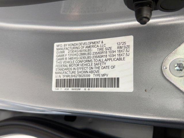 new 2026 Honda Odyssey car, priced at $43,211