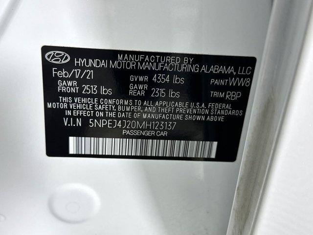 used 2021 Hyundai Sonata car, priced at $20,698