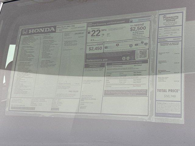 new 2024 Honda Pilot car, priced at $44,992