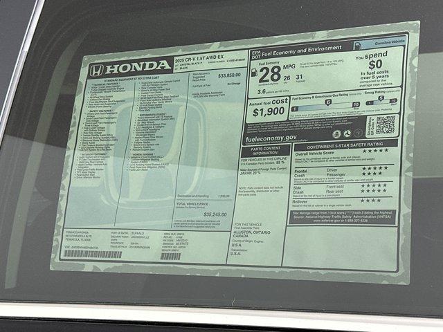new 2025 Honda CR-V car, priced at $33,651