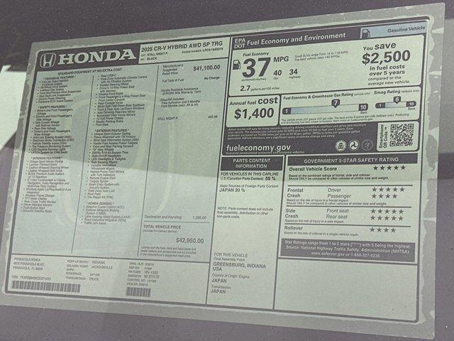 new 2025 Honda CR-V Hybrid car, priced at $41,991