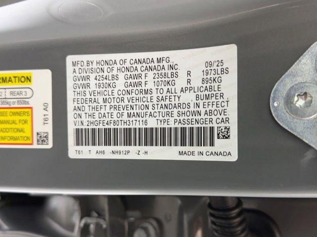 new 2026 Honda Civic Hybrid car, priced at $29,541