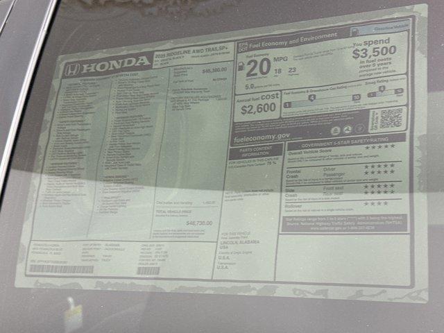 new 2025 Honda Ridgeline car, priced at $45,461