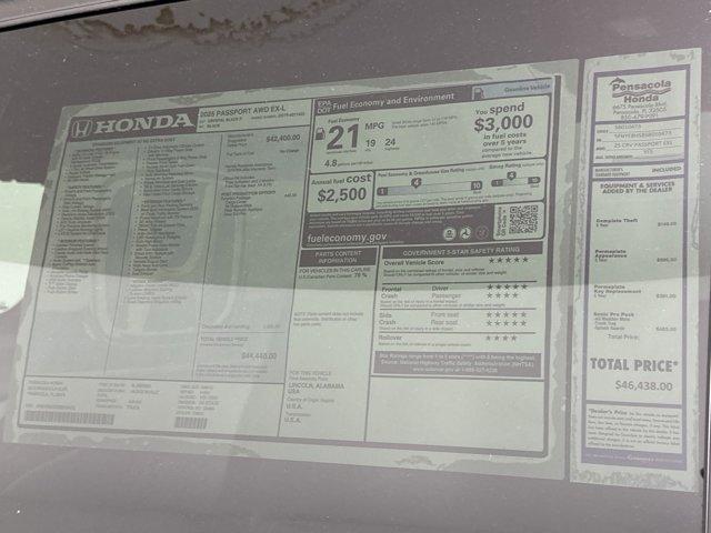 new 2025 Honda Passport car, priced at $41,991