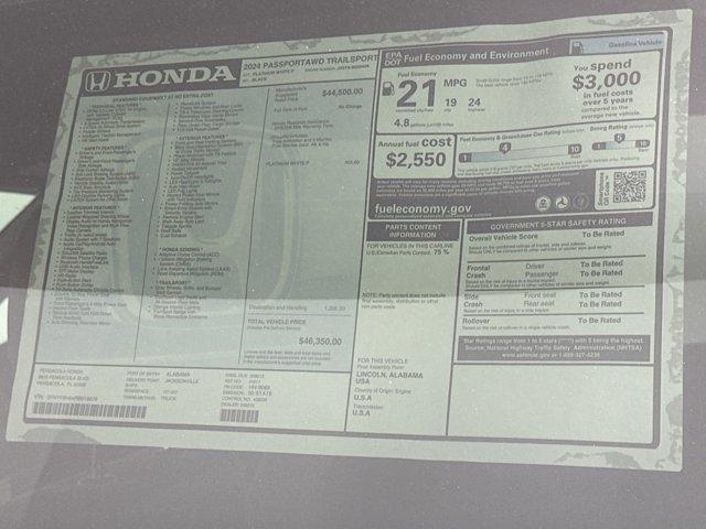 new 2024 Honda Passport car, priced at $43,561