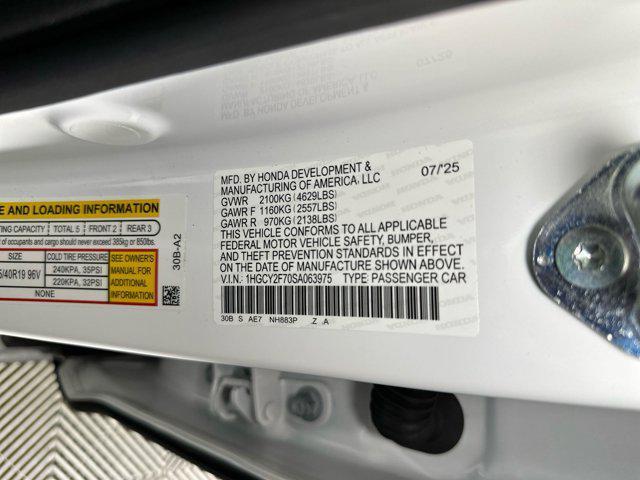 new 2025 Honda Accord Hybrid car, priced at $35,111