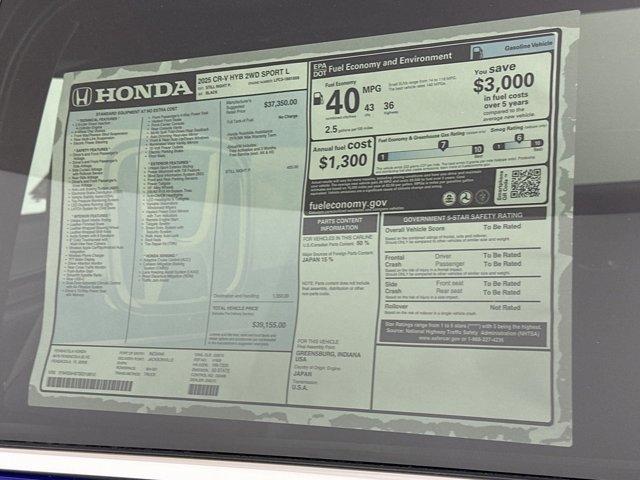 new 2025 Honda CR-V Hybrid car, priced at $37,181