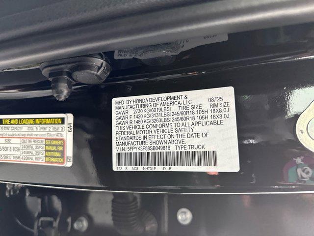 new 2025 Honda Ridgeline car, priced at $41,951