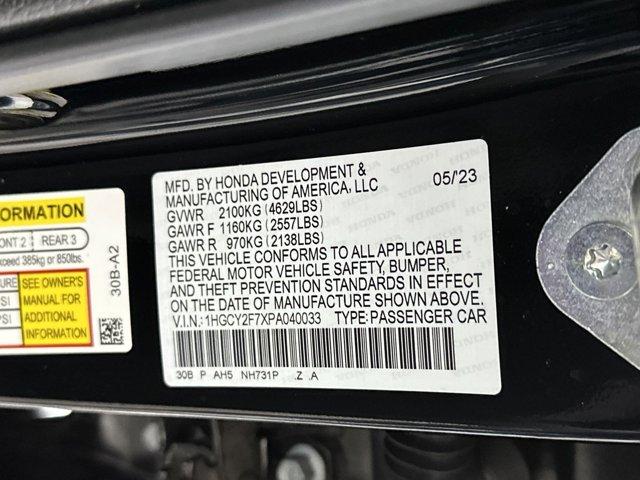 used 2023 Honda Accord Hybrid car, priced at $27,998