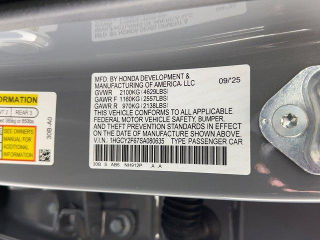 new 2025 Honda Accord Hybrid car, priced at $34,741