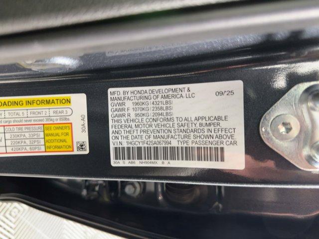 new 2025 Honda Accord car, priced at $30,311