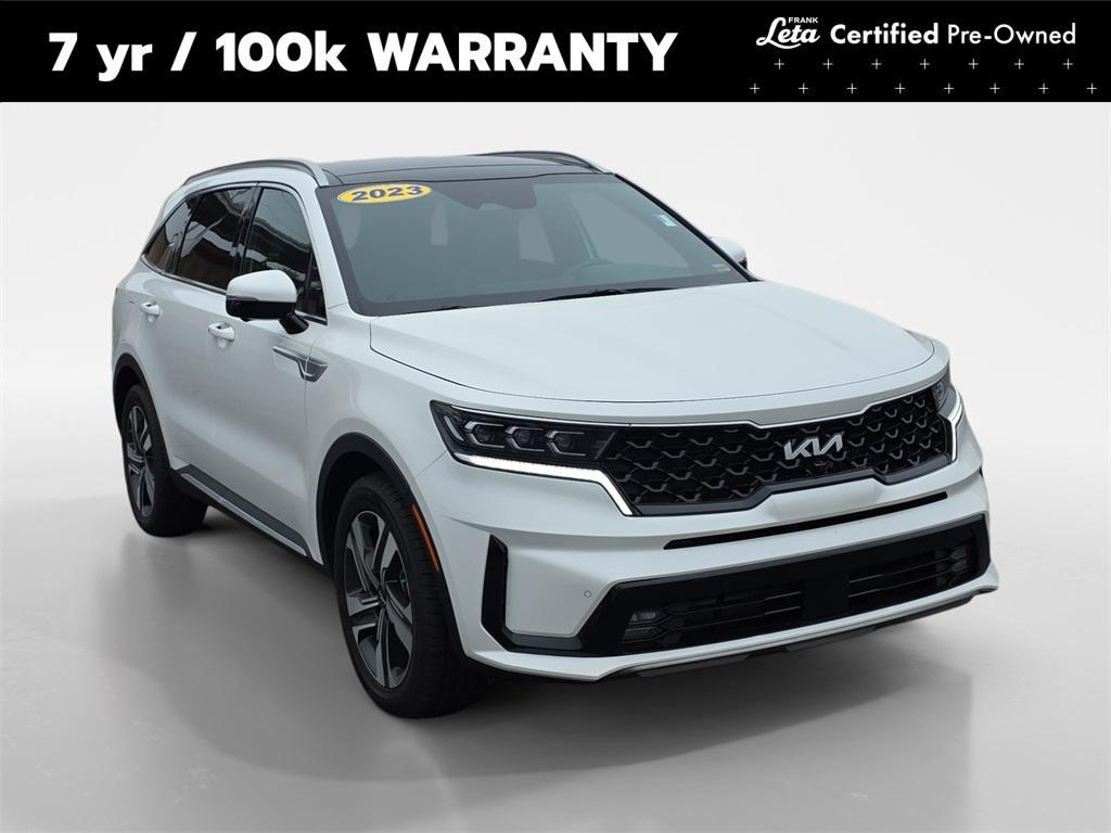 used 2023 Kia Sorento Plug-In Hybrid car, priced at $29,650