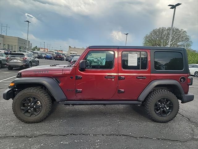 used 2021 Jeep Wrangler Unlimited car, priced at $32,500