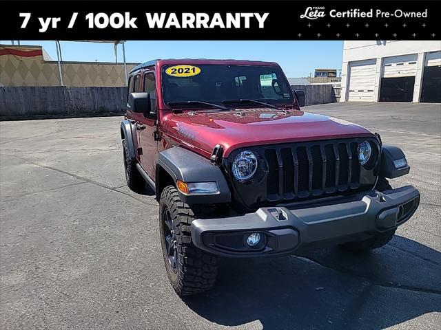 used 2021 Jeep Wrangler Unlimited car, priced at $32,500