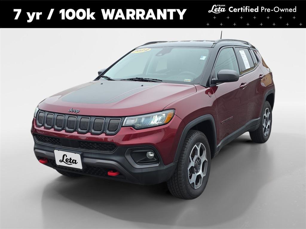 used 2022 Jeep Compass car, priced at $21,900