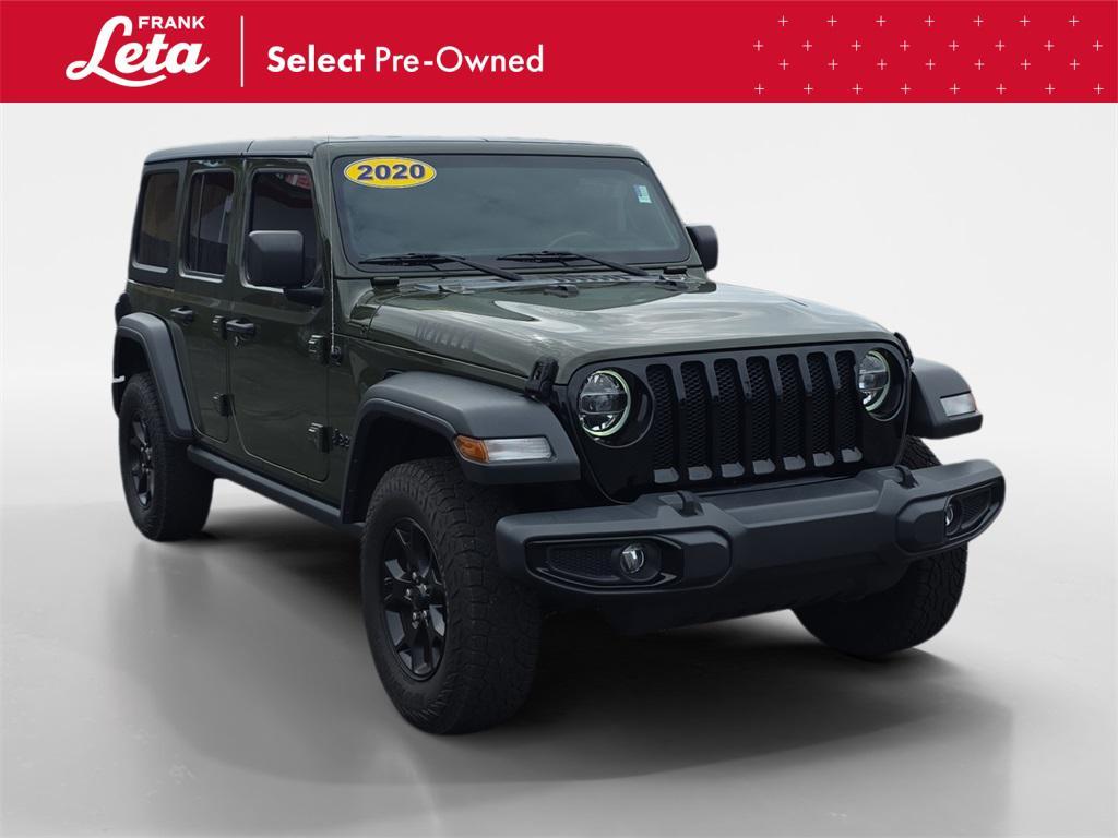 used 2020 Jeep Wrangler Unlimited car, priced at $26,055