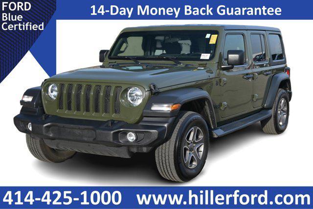 used 2021 Jeep Wrangler Unlimited car, priced at $29,872