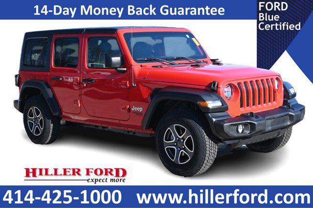 used 2021 Jeep Wrangler Unlimited car, priced at $29,872