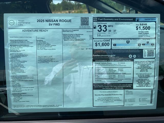 new 2025 Nissan Rogue car, priced at $31,985