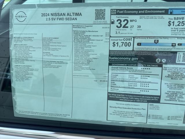 new 2024 Nissan Altima car, priced at $31,530