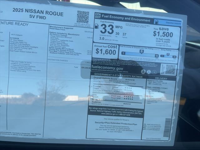 new 2025 Nissan Rogue car, priced at $35,240