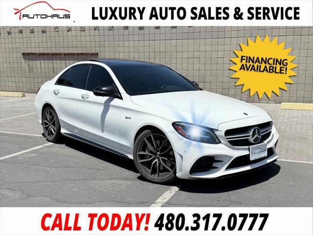 used 2021 Mercedes-Benz AMG C 43 car, priced at $40,888