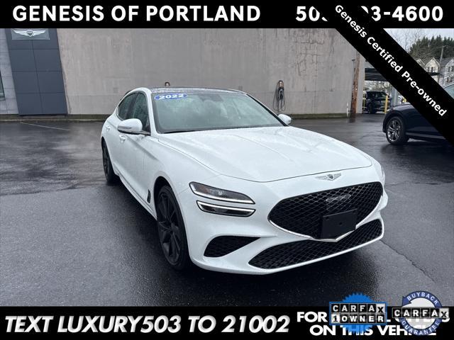 used 2022 Genesis G70 car, priced at $37,977