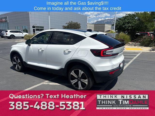used 2023 Volvo C40 Recharge Pure Electric car, priced at $23,895