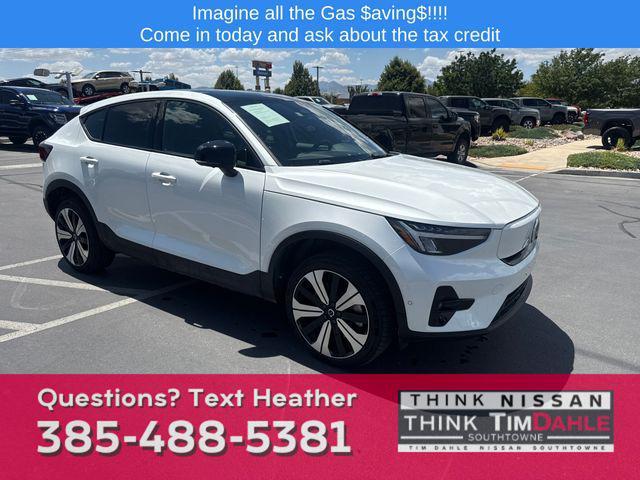 used 2023 Volvo C40 Recharge Pure Electric car, priced at $23,895