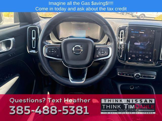 used 2023 Volvo C40 Recharge Pure Electric car, priced at $23,895