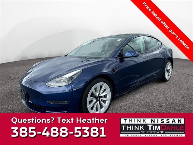 used 2022 Tesla Model 3 car, priced at $20,940