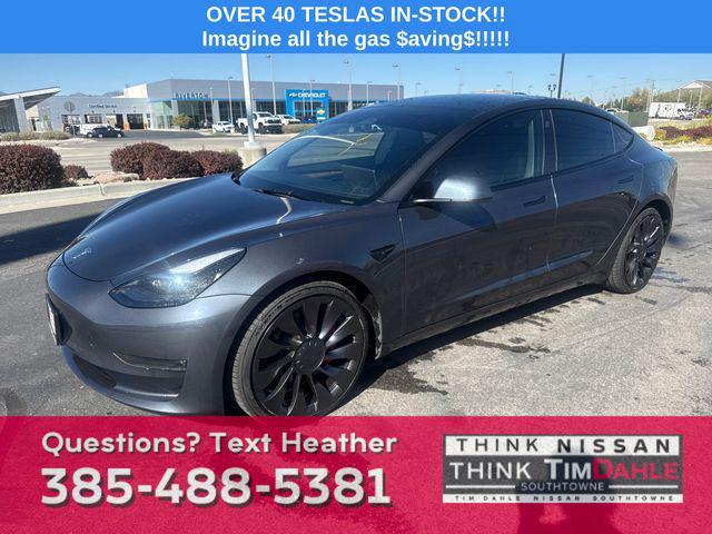 used 2023 Tesla Model 3 car, priced at $31,718