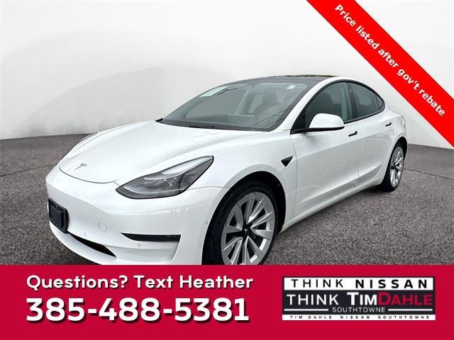 used 2022 Tesla Model 3 car, priced at $20,999