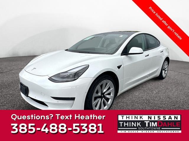 used 2022 Tesla Model 3 car, priced at $20,999