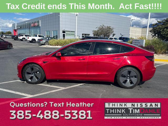 used 2022 Tesla Model 3 car, priced at $24,173