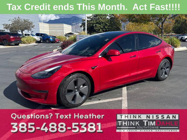 used 2022 Tesla Model 3 car, priced at $24,173
