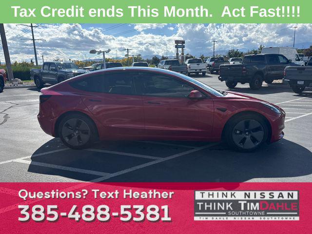 used 2022 Tesla Model 3 car, priced at $24,173