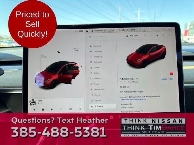 used 2022 Tesla Model Y car, priced at $29,488