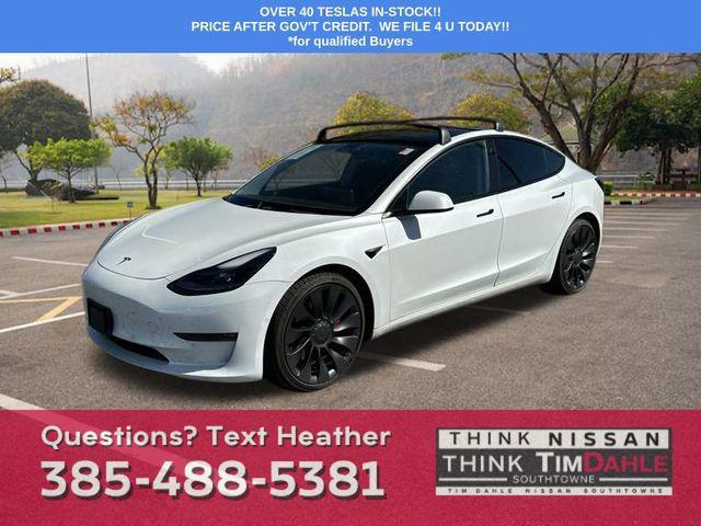 used 2022 Tesla Model 3 car, priced at $27,898