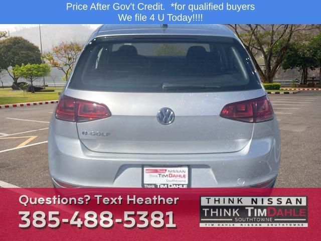 used 2016 Volkswagen e-Golf car, priced at $10,990