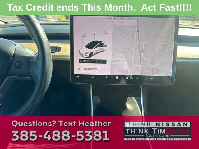 used 2019 Tesla Model 3 car, priced at $23,855