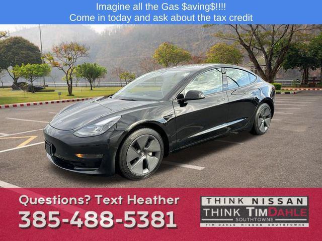 used 2022 Tesla Model 3 car, priced at $25,495